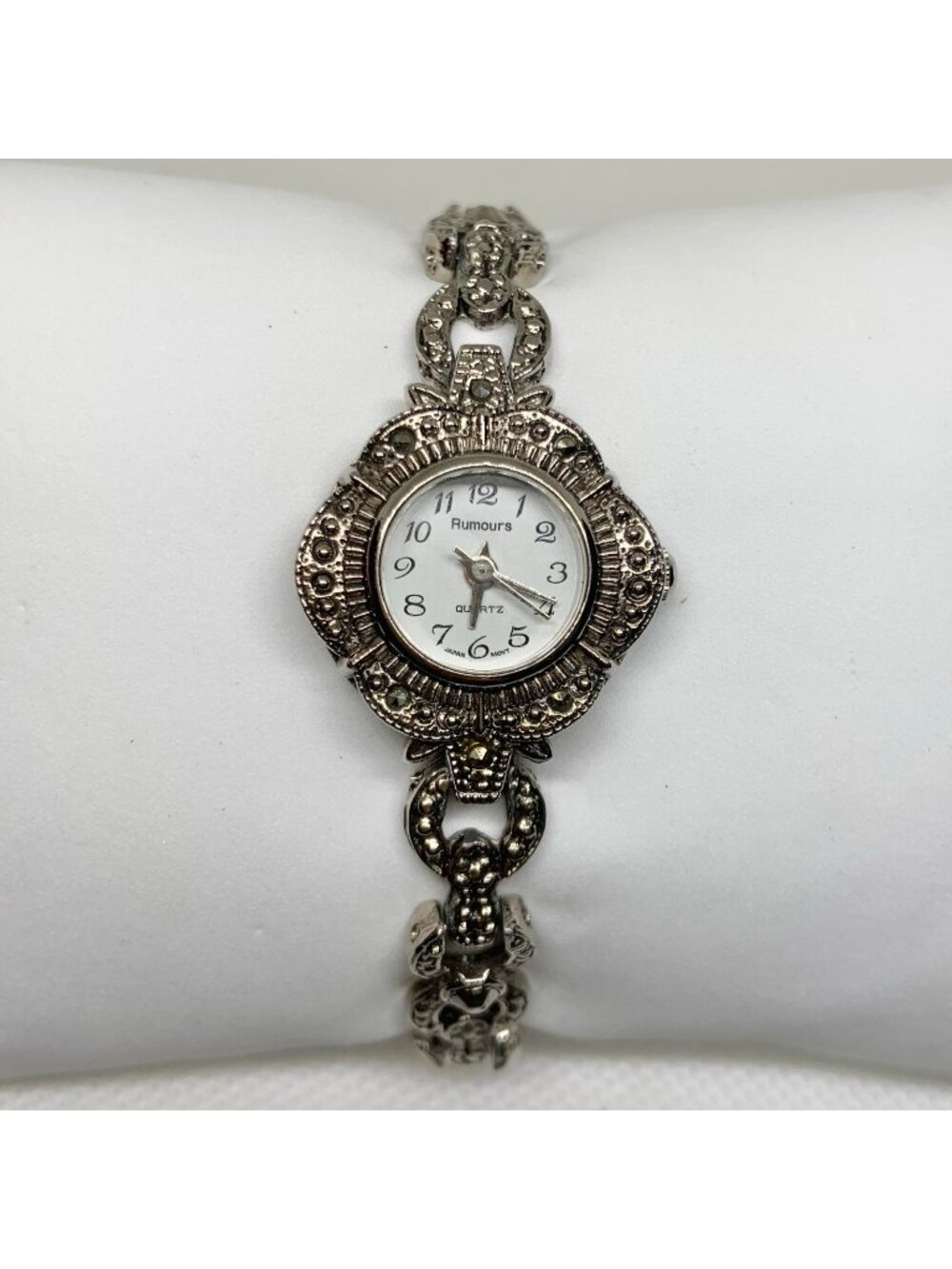 Vintage Rumours Japan Marcasite women watch 21mm quartz analog 6.5โ running